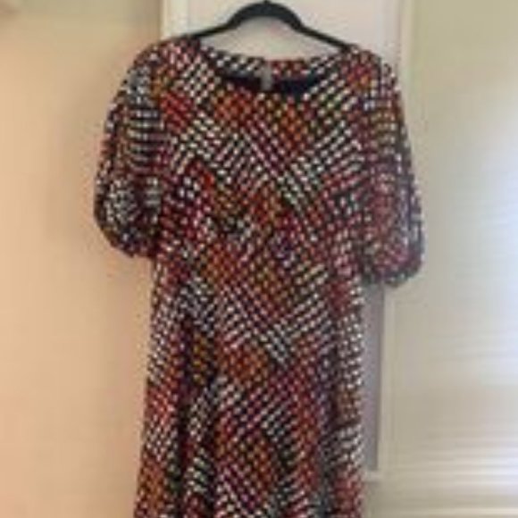 Anthropologie Multicolor Geometric Mini Dress - Picture 5 of 10